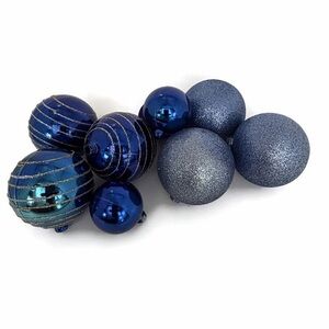 Craft Ornament Balls Lot Blue
